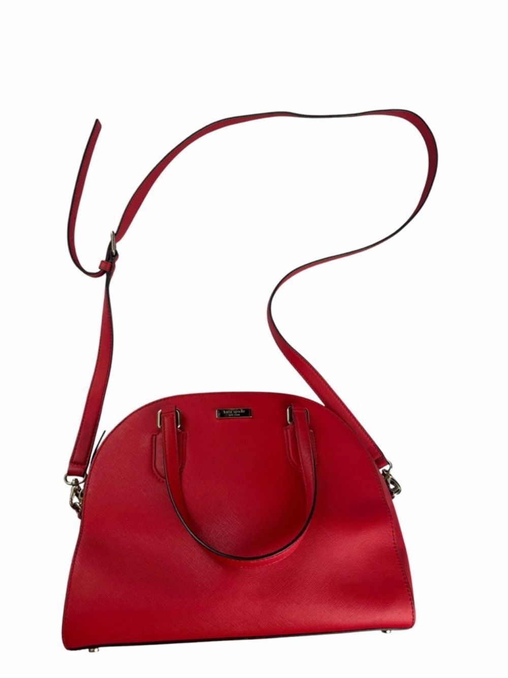 Kate Spade Reiley Red Laurel Way Satchel chili red EUC - Picture 2 of 10